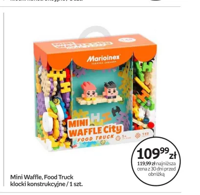 Klocki konstrukcyjne Marioinex Mini Waffle Food Truck promocja w Empik