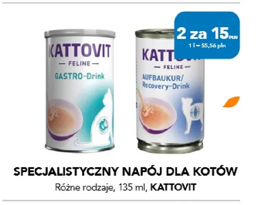 Specjalistyczny napój dla kotów Kattovit promocja w Aquael zoo