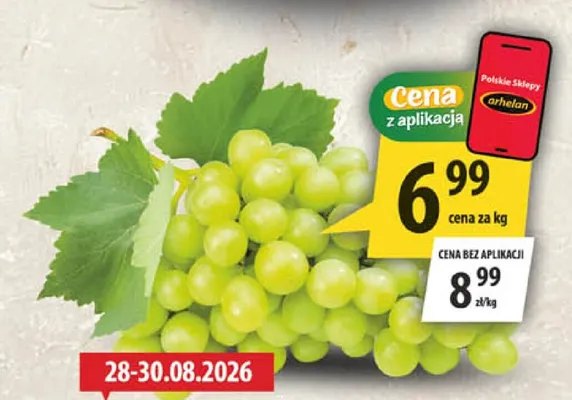 Winogrono jasne promocja w Arhelan