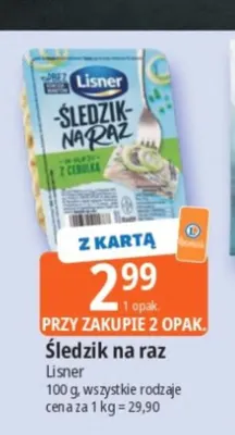 Śledzik na raz Lisner promocja w Leclerc