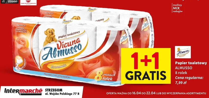 Papier toaletowy promocja w Intermarche