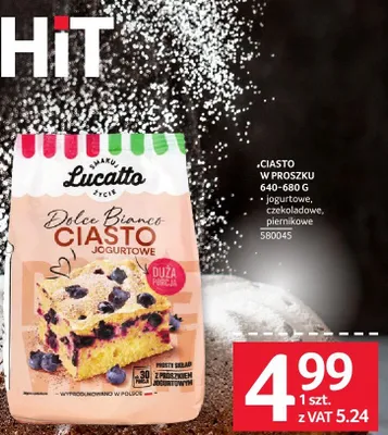 Ciasto w proszku Licatto 6 rodzajów 500 g promocja w Selgros