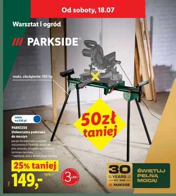 Uniwersalna podstawa do maszyn PARKSIDE promocja w Lidl