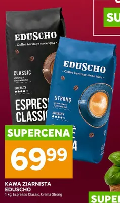 Kawa ziarnista Eduscho Espresso Classic promocja w Stokrotka