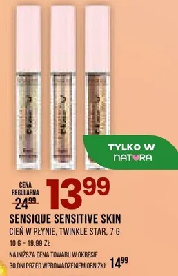 Cień w płynie Twinkle Star Sensique Sensitive Skin promocja w Drogerie Natura