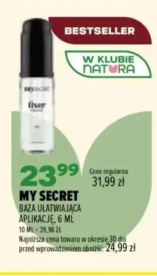 Baza ułatwiająca aplikację My Secret promocja w Drogerie Natura