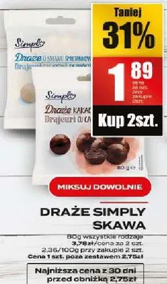 Drażę w czekoladzie mlecznej belgijskiej promocja w Supeco