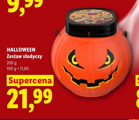 Zestaw słodyczy Halloween promocja w Lidl