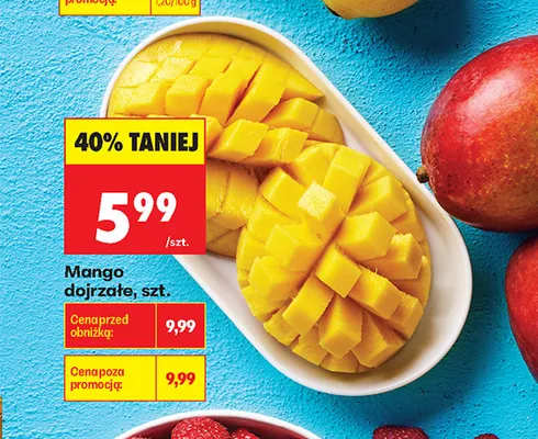 Mango dojrzałe promocja w Biedronka