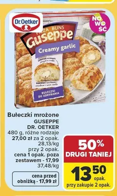 Bułeczki mrożone Guseppe Creamy Garlic promocja w Carrefour