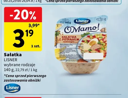 Sałatka Lisner promocja w Intermarche