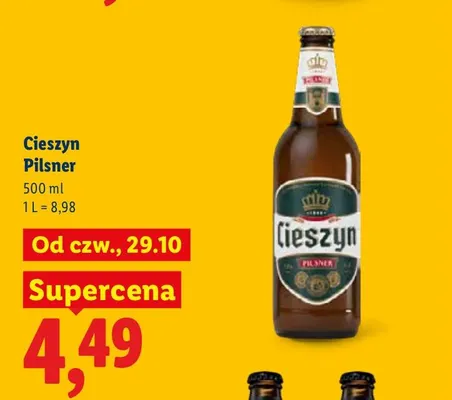 Piwo Cieszyn Pilsner promocja w Lidl