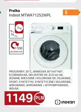 Pralka Indesit MTWA71252WPL promocja w kakto.pl