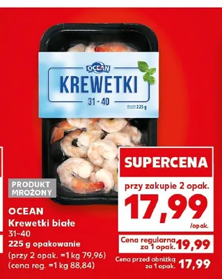 Krewetki białe Ocean promocja w Kaufland
