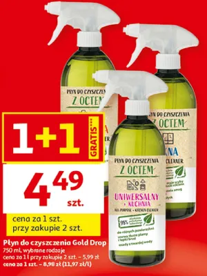 Płyn do czyszczenia z octem Gold Drop promocja w Auchan