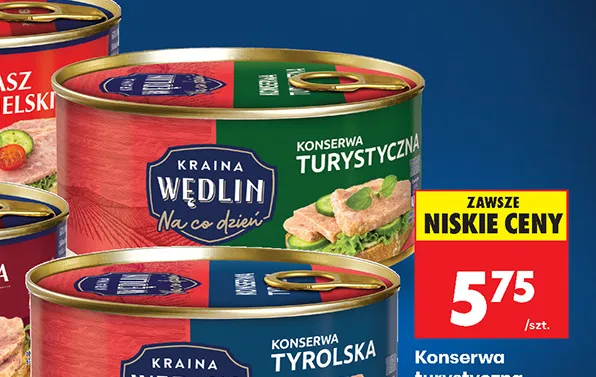 Konserwa turystyczna Kraina Wędlin promocja w Biedronka