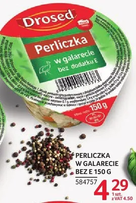 Perliczka w galarecie bez dodatku E Drosed promocja w Selgros