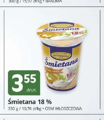 Śmietana 18% promocja w Marketvita