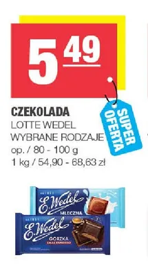 Czekolada E.Wedel promocja w SPAR