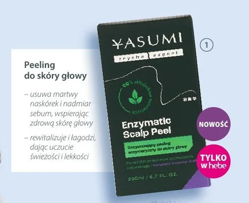 Peeling do skóry głowy YASUMI TrychoExpert kwiatowy promocja w Hebe