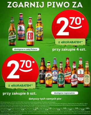 Piwo Żubr promocja w Żabka