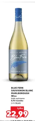 Wino białe Blue Fern Sauvignon Blanc Marlborough wytrawne promocja w Kaufland