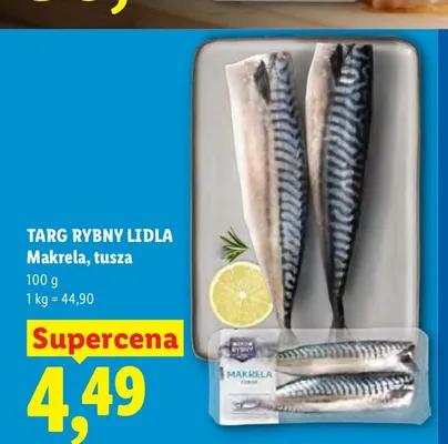 Makrela tusza Targ Rybny Lidla promocja w Lidl