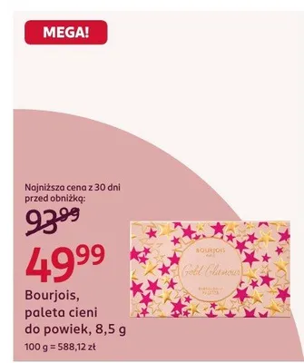Paleta cieni do powiek Bourjois Gold Edition promocja w Rossmann