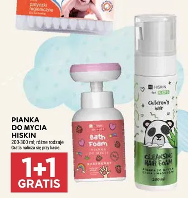 Pianka do mycia Hiskin Kids Bath Foam Raspberry promocja w Stokrotka