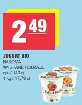 Jogurt Bio wybrane rodzaje promocja w SPAR