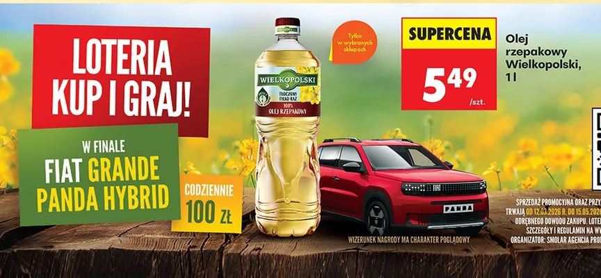 Olej rzepakowy promocja w Biedronka