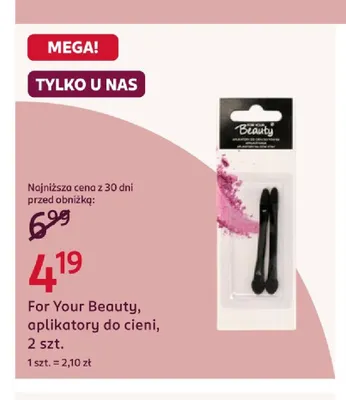 Aplikatory do cieni For Your Beauty promocja w Rossmann