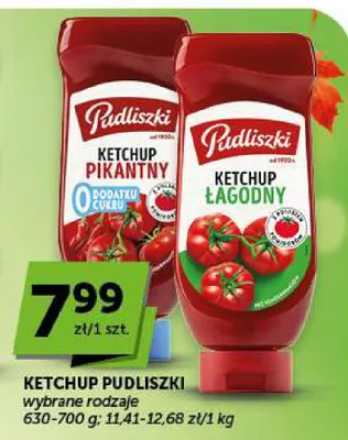 Ketchup łagodny Pudliszki promocja w ABC