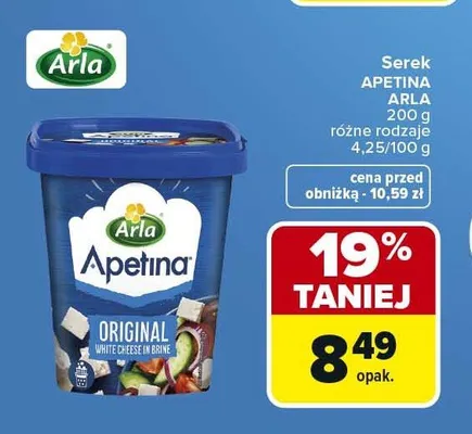 Serek Apetina Arla promocja w Carrefour
