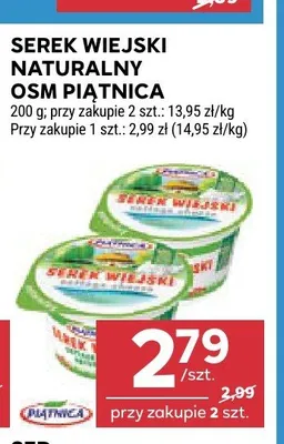 Serek wiejski naturalny OSM Piątnica promocja w Stokrotka
