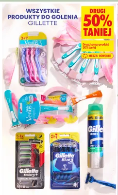 Maszynki do golenia Gillette Venus 3 4-pak promocja w Biedronka
