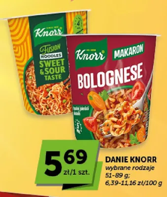 Danie Knorr Makaron Bolognese promocja w Euro Sklep