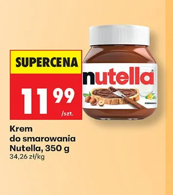 Krem do smarowania Nutella promocja w Biedronka