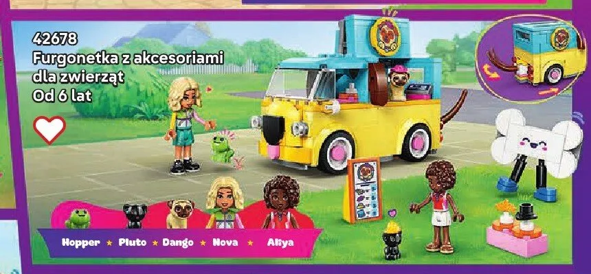 Klocki LEGO Friends 42678 Furgonetka z akcesoriami dla zwierząt promocja w LEGO