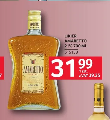 Likier Amaretto Diletto promocja w Selgros