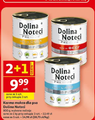 Karma mokra dla psa Dolina Noteci Premium Rich in Lamb promocja w Auchan