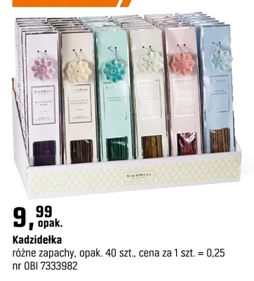 Kadzidełka różne zapachy promocja w OBI