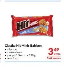 Ciastka Hit Minis Bahlsen mleczne promocja w Makro