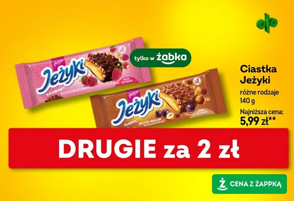 Ciastka Jeżyki Classic promocja w Żabka