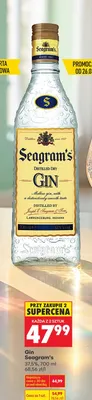 Gin Seagram's promocja w Biedronka