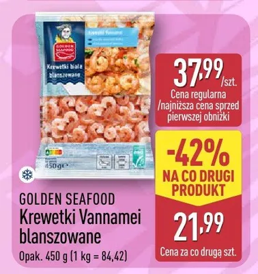 Krewetki Vannamei blanszowane promocja w Aldi