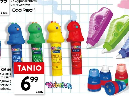 Temperówka z gumką Colorino promocja w Intermarche