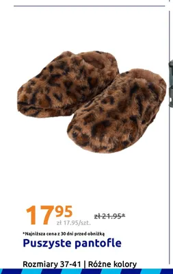 Puszyste pantofle promocja w Action