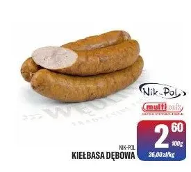 Kiełbasa Dębowa Nik-Pol promocja w Tomi Markt