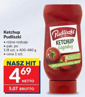 Ketchup Pudliszki promocja w Makro
